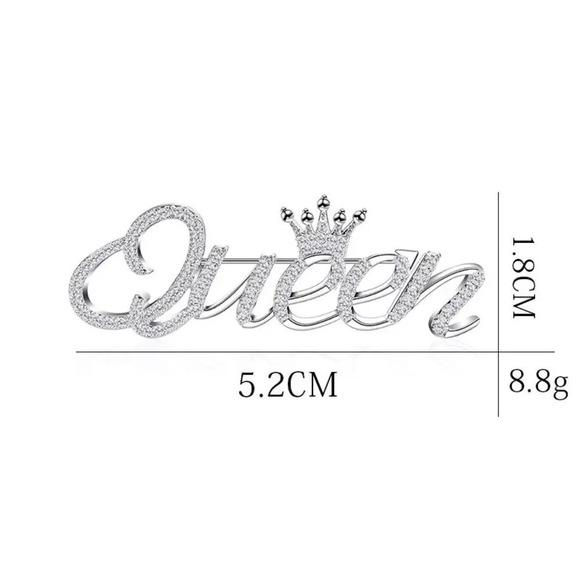 VQ Queen Sign Brooch - Picture 5 of 7